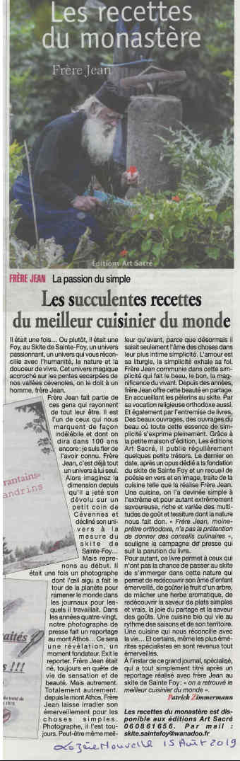 lozere nouvelle 15 8 2019